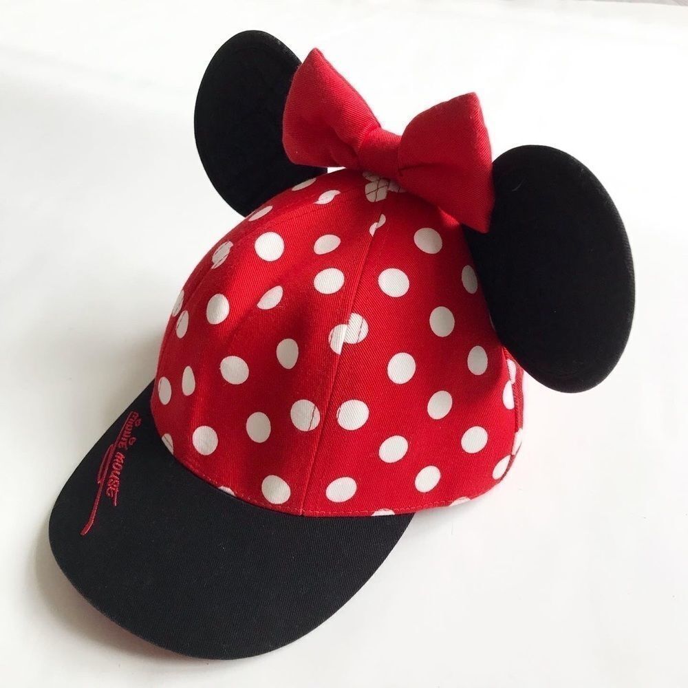 Disney world Minnie Mouse ear baseball cap EUC youth (6-10Y)
